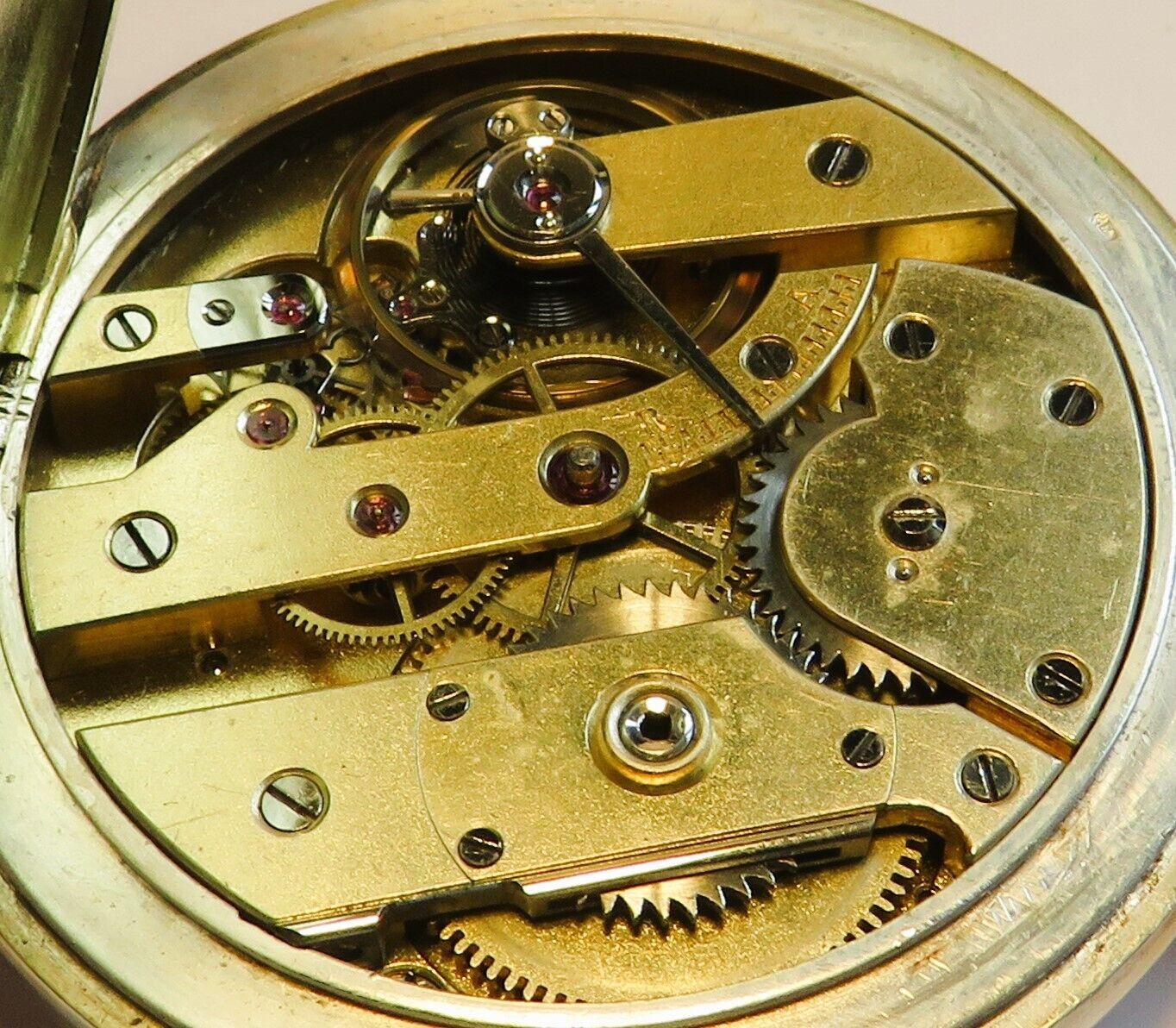 Patek Philippe & Co Geneve frühe 0,800 Silber Herren TU ca. 1870 Wolfsverzahnung - Sammler - Uhren