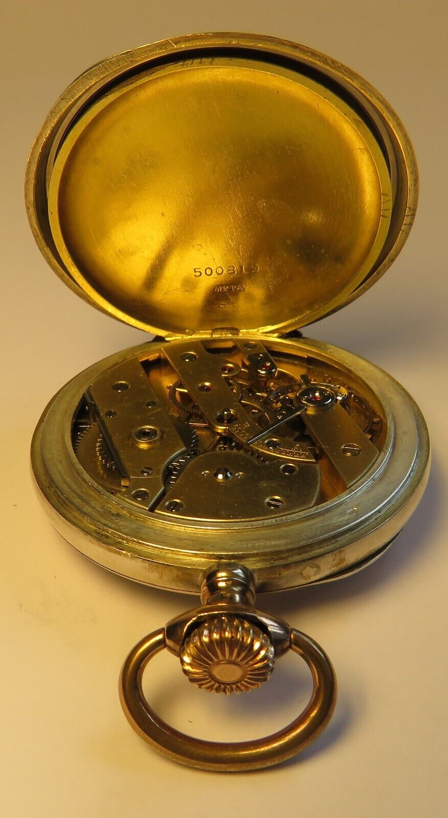 Patek Philippe & Co Geneve frühe 0,800 Silber Herren TU ca. 1870 Wolfsverzahnung - Sammler - Uhren
