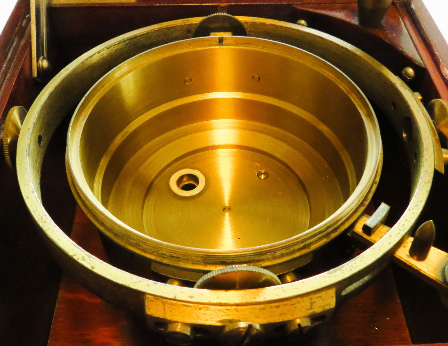 Poljot Kirowa Schiffs Marine Chronometer orig. Mahagoni Case - Sammler - Uhren
