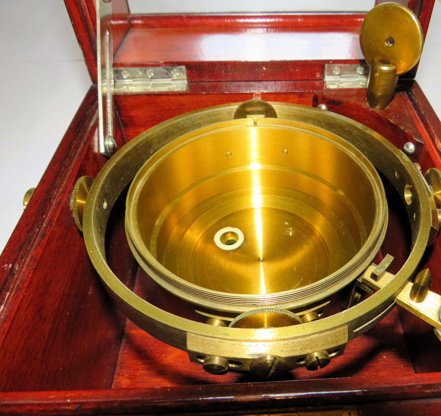 Poljot Kirowa Schiffs Marine Chronometer orig. Mahagoni Case - Sammler - Uhren
