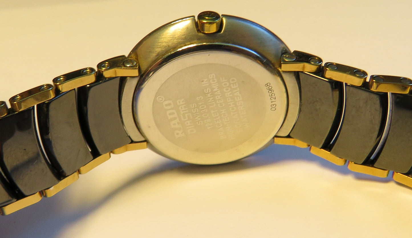 Rado Diastar Ceramica Diamond HAU unisex Stahl Gold Quarz Fullset OVP Papiere - Sammler - Uhren