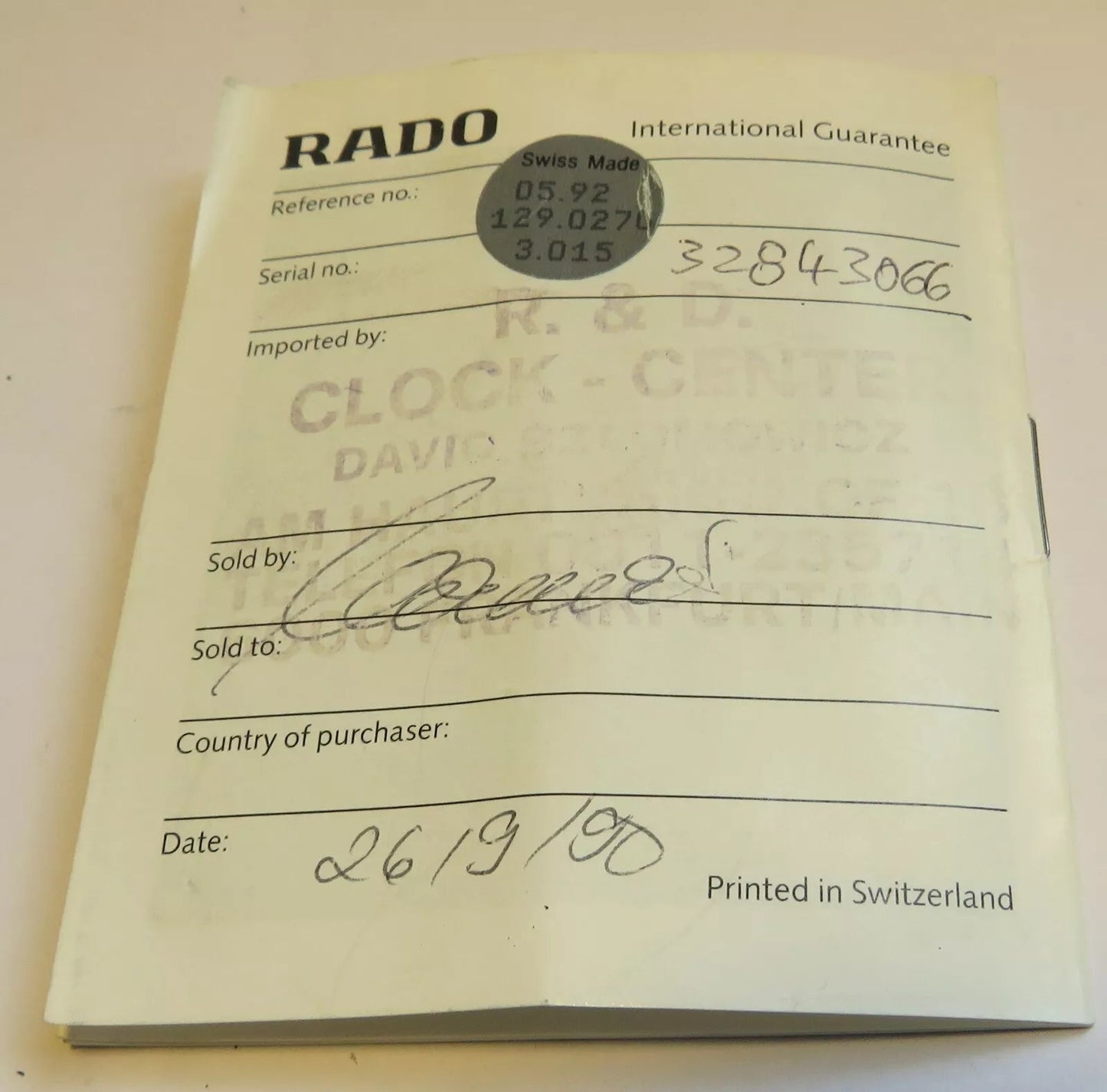 Rado Diastar Ceramica HAU Stahl Gold Quarz Fullset OVP 1.100, - Euro Goldwert - Sammler - Uhren