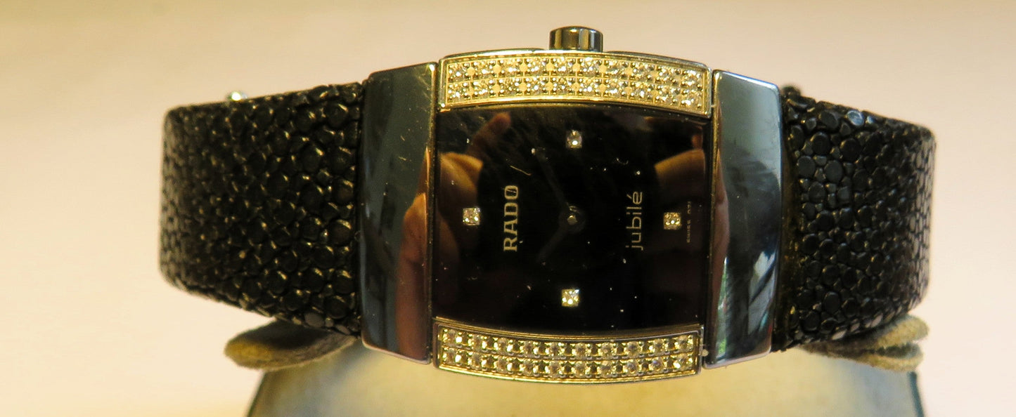 Rado Jubilé Sinatra Ceramica Damen Armbanduhr Quarz 44 Diamanten / Brillanten - Sammler - Uhren