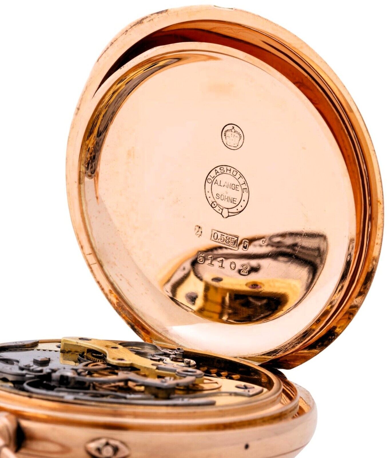 Register Chronograph A. Lange & Söhne Viertel Repetition Quarter 585 14K Gold - Sammler - Uhren