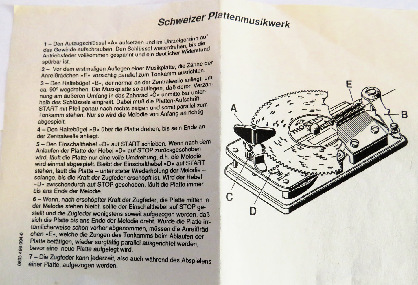 Reuge Disc Musik Box Spieluhr mit 14 Originalplatten Lochplatte Saint Croix - Sammler - Uhren