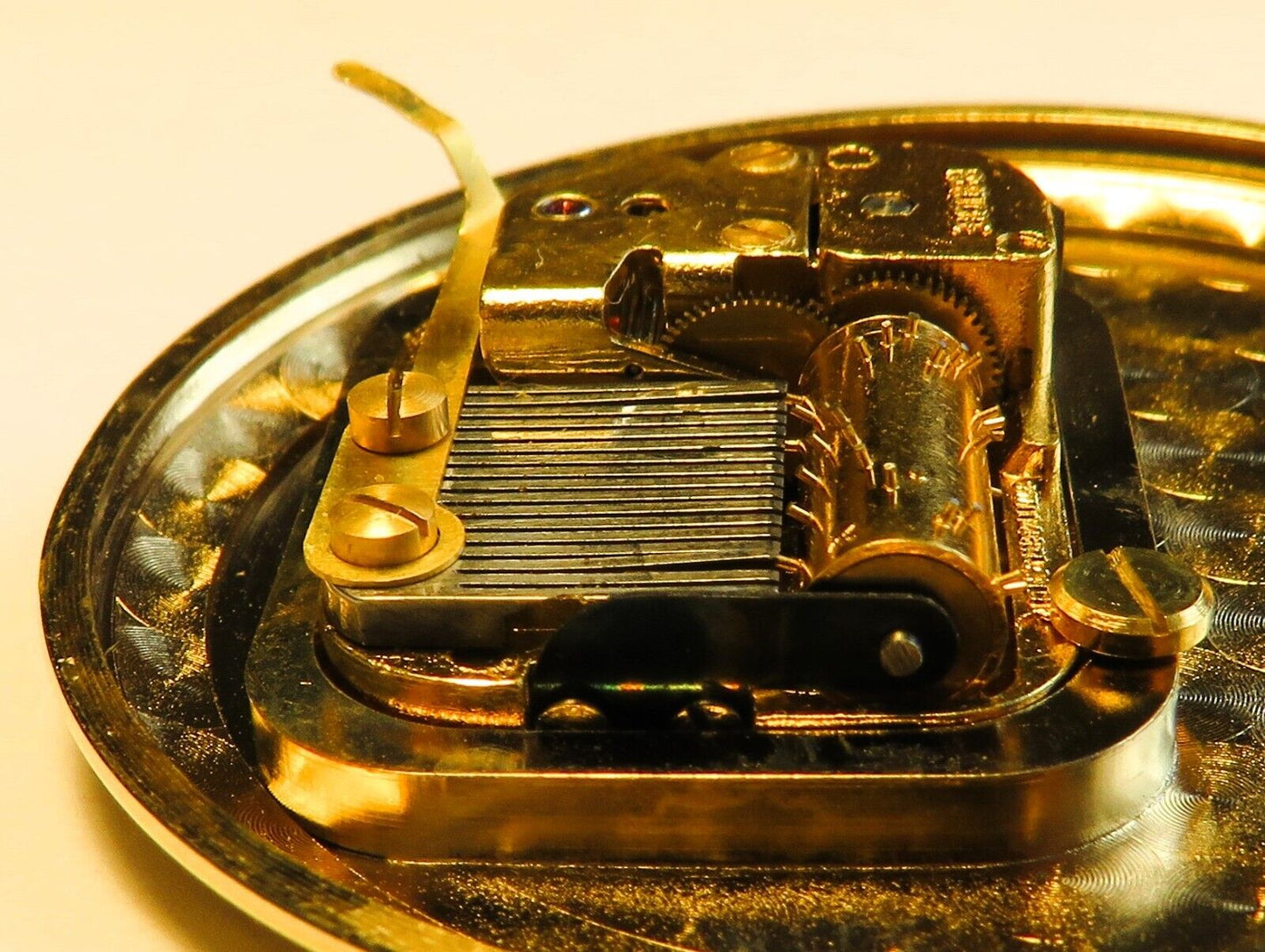Reuge Swiss große - 50mm - Taschenuhr Musik Walzen Spielwerk Walzenspieluhr - Sammler - Uhren