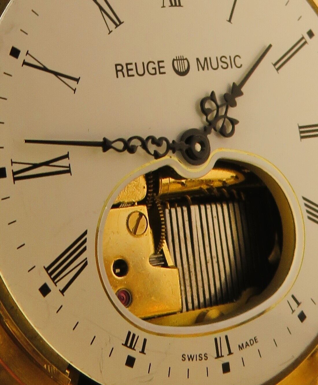 Reuge Swiss große - 50mm - Taschenuhr Musik Walzen Spielwerk Walzenspieluhr - Sammler - Uhren