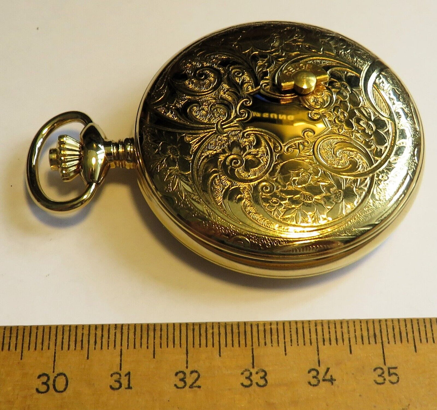 Reuge Swiss große - 50mm - Taschenuhr Musik Walzen Spielwerk Walzenspieluhr - Sammler - Uhren