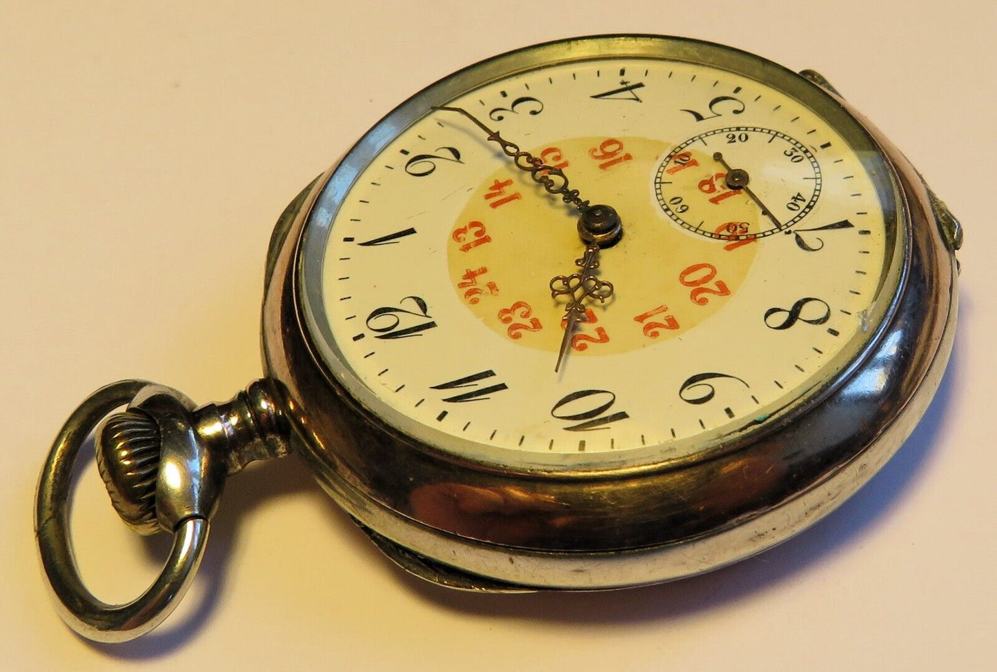 Revue Thommen 0,800 Silber frühe Fliegeruhr Reichsluftwaffe Jasta 1914 WK 1 - Sammler - Uhren
