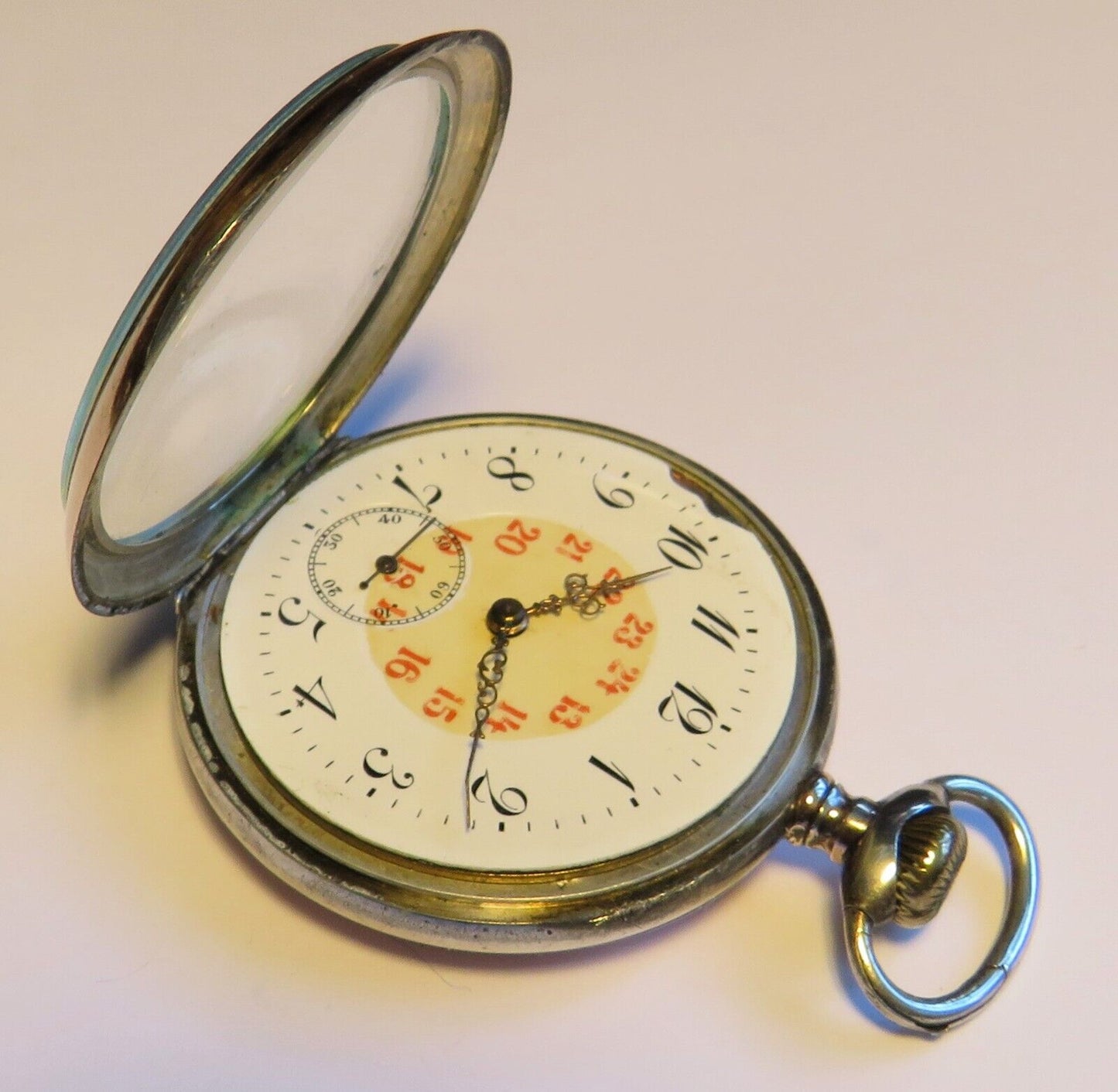 Revue Thommen 0,800 Silber frühe Fliegeruhr Reichsluftwaffe Jasta 1914 WK 1 - Sammler - Uhren