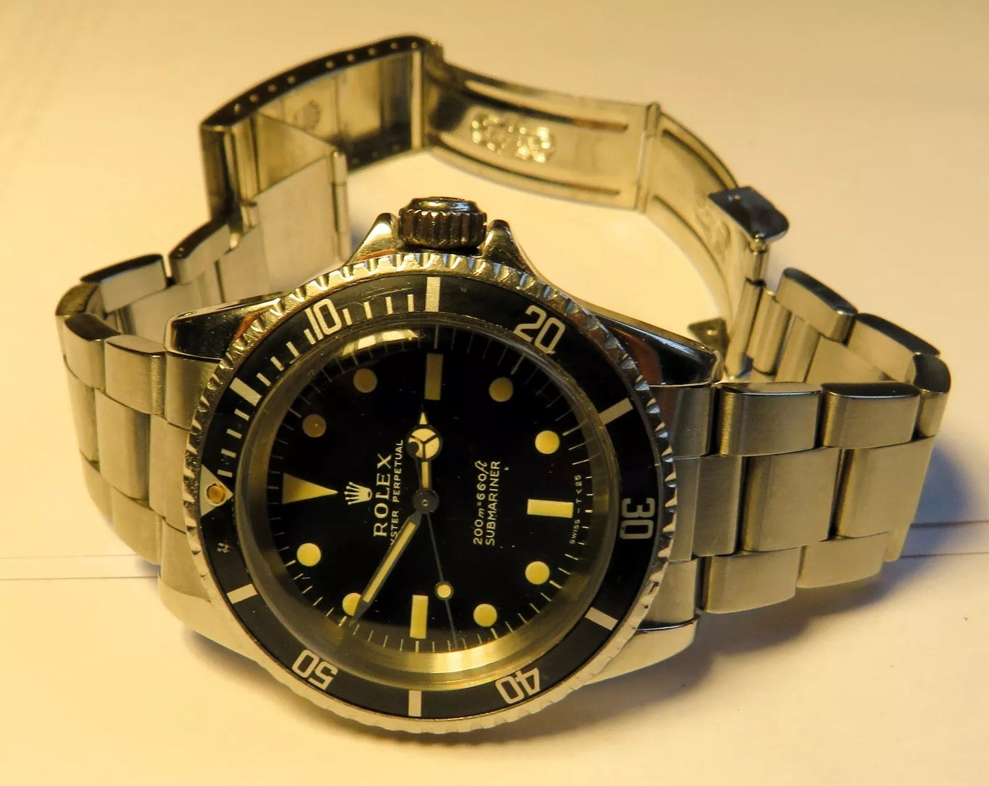 Rolex Submariner Automatik Taucher 5513 Caliber 1520 aus ca. 1966 Revision neu! - Sammler - Uhren