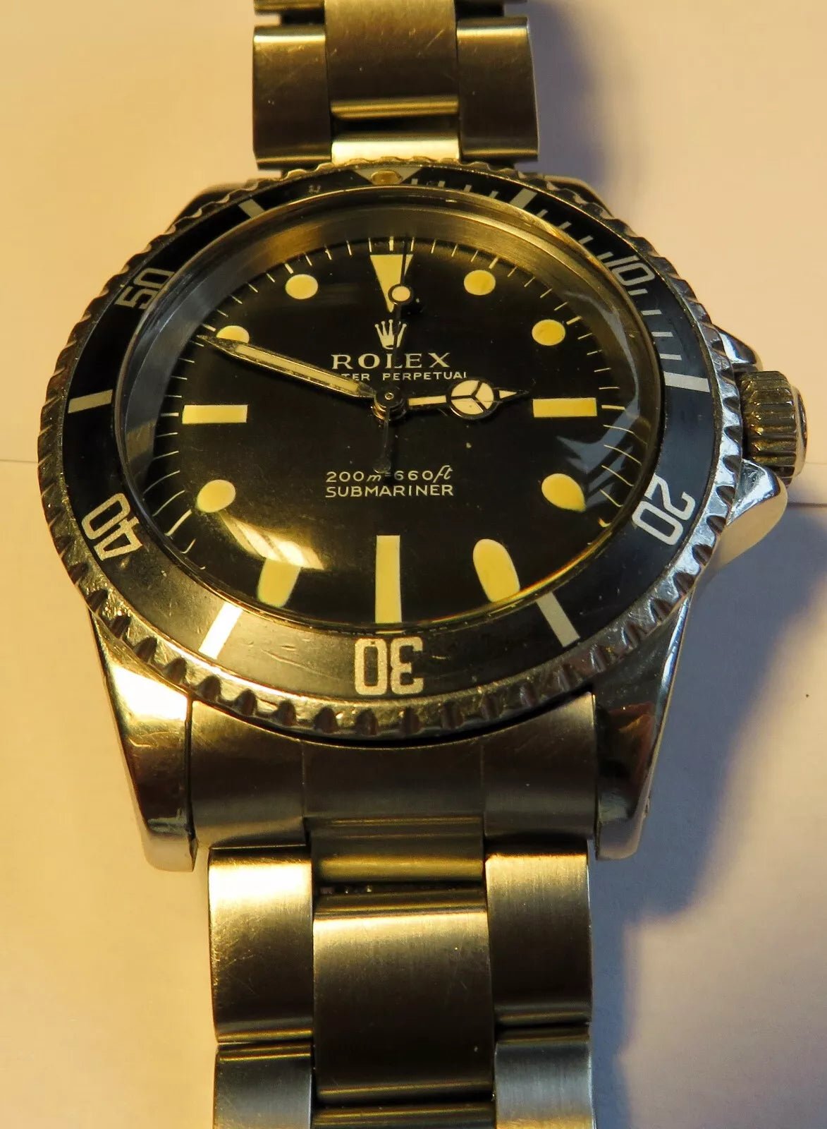 Rolex Submariner Automatik Taucher 5513 Caliber 1520 aus ca. 1966 Revision neu! - Sammler - Uhren