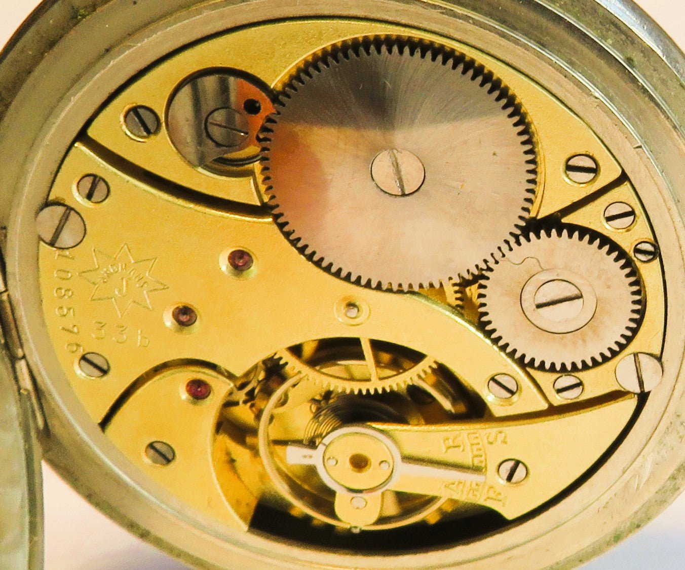 Saxonia Dresden Gruna Költzsch große Eisenbahneruhr ca. 1920 Junghans 33 b Werk - Sammler - Uhren