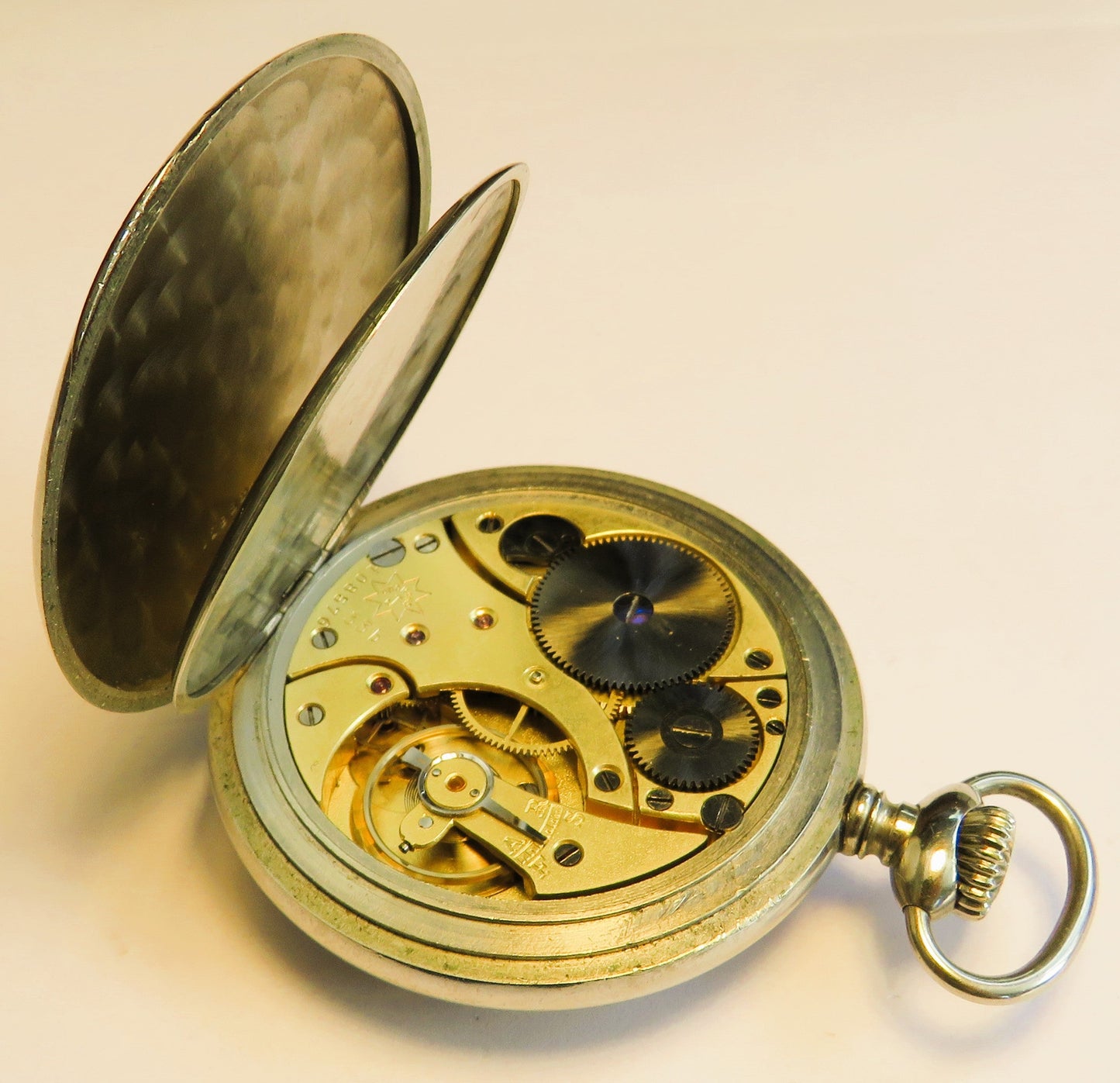 Saxonia Dresden Gruna Költzsch große Eisenbahneruhr ca. 1920 Junghans 33 b Werk - Sammler - Uhren