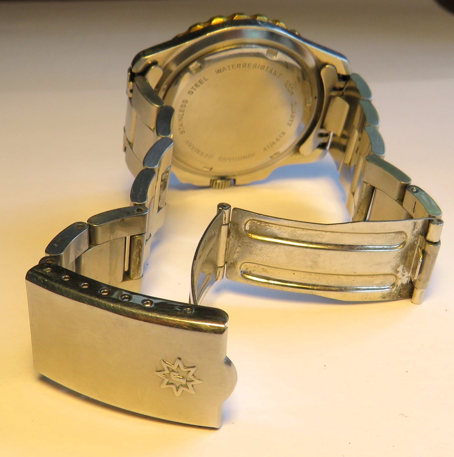 Seltene Taucheruhr Junghans WR 100 Quarz drehbare Lünette Datum ca. 1970 - Sammler - Uhren
