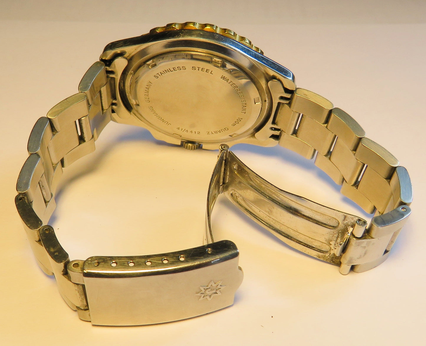 Seltene Taucheruhr Junghans WR 100 Quarz drehbare Lünette Datum ca. 1970 - Sammler - Uhren