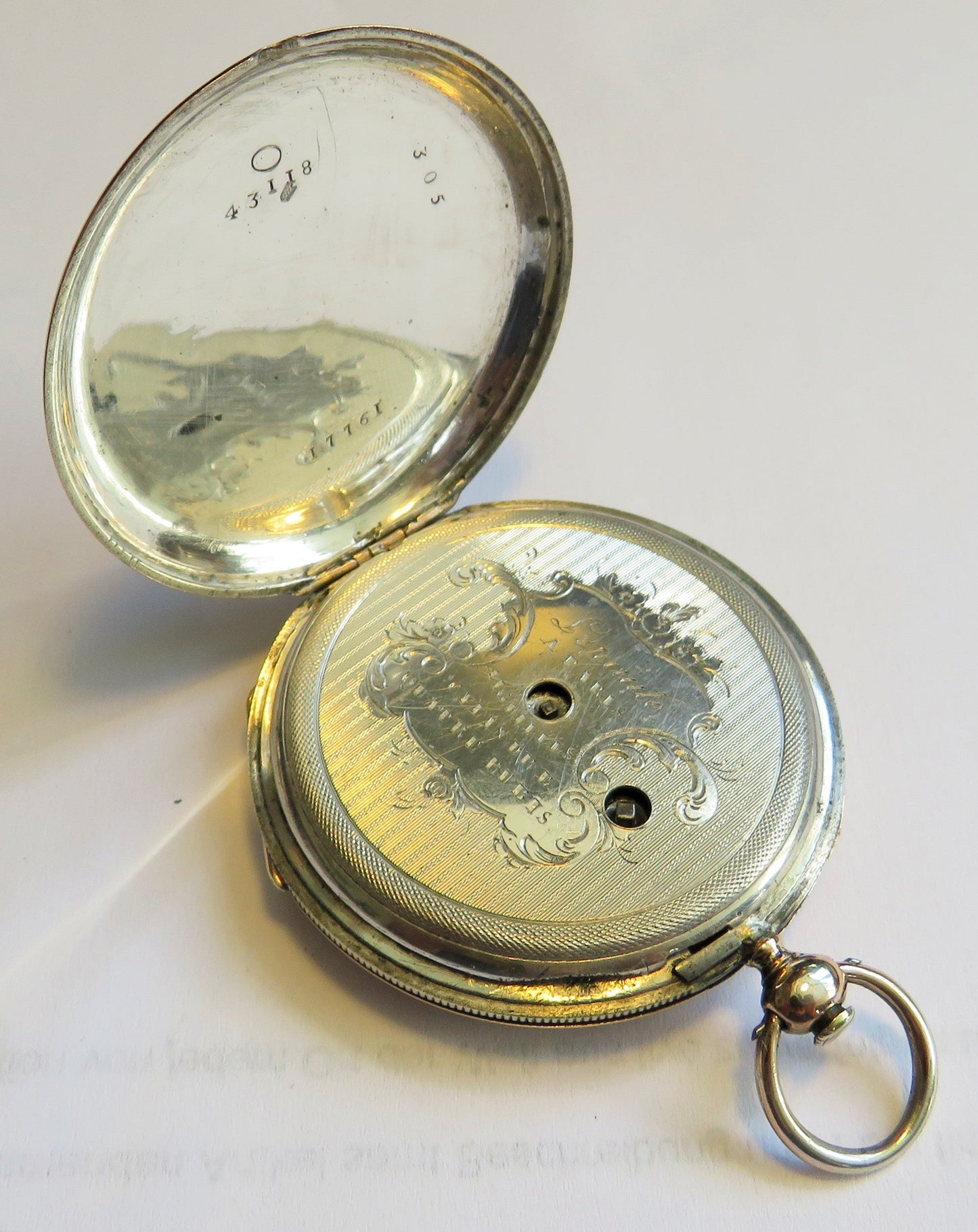 Seltenste Jean Lapaute a Paris Silber Taschenuhr ca. 1780 königlicher Uhrmacher - Sammler - Uhren