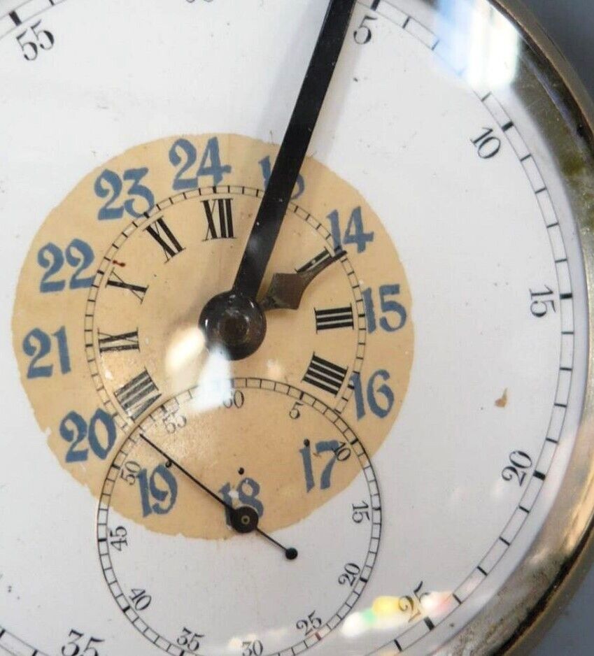 Stauffer & Co Son Atlas IWC einmalige, antike Eisenbahn Kutscher Uhr 70mm (!!) - Sammler - Uhren