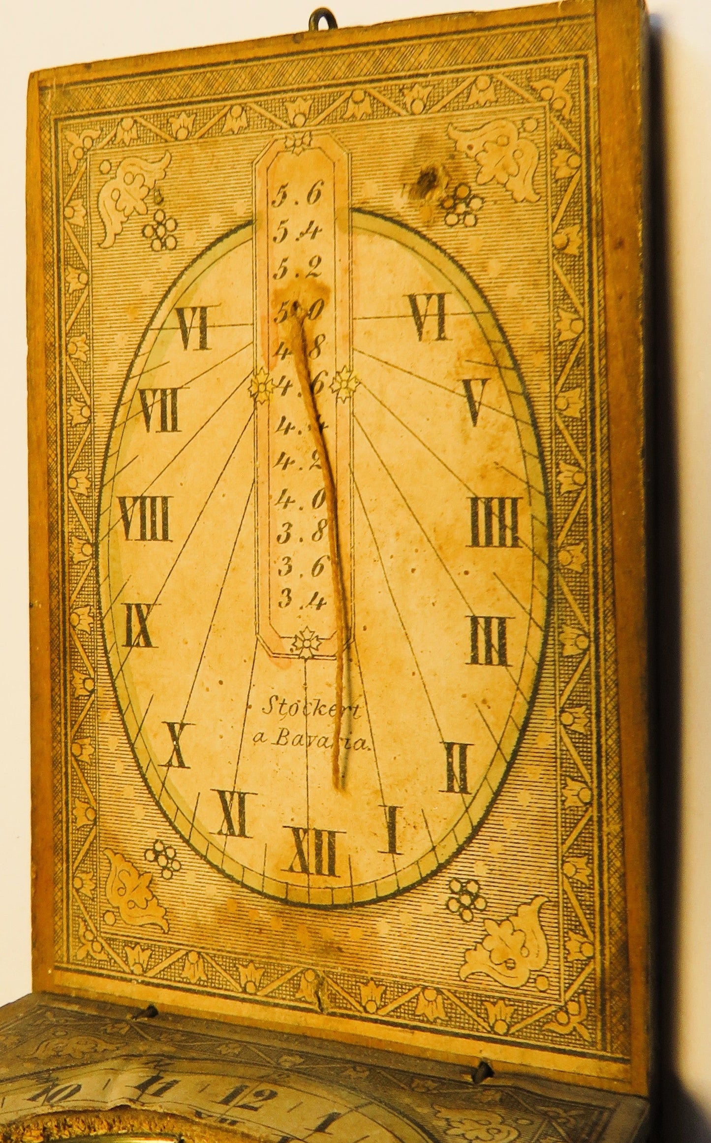 Stockert Ernst Christoph a Bavaria Nürnberg 1765 Klapp Reise Sonnenuhr - Sammler - Uhren