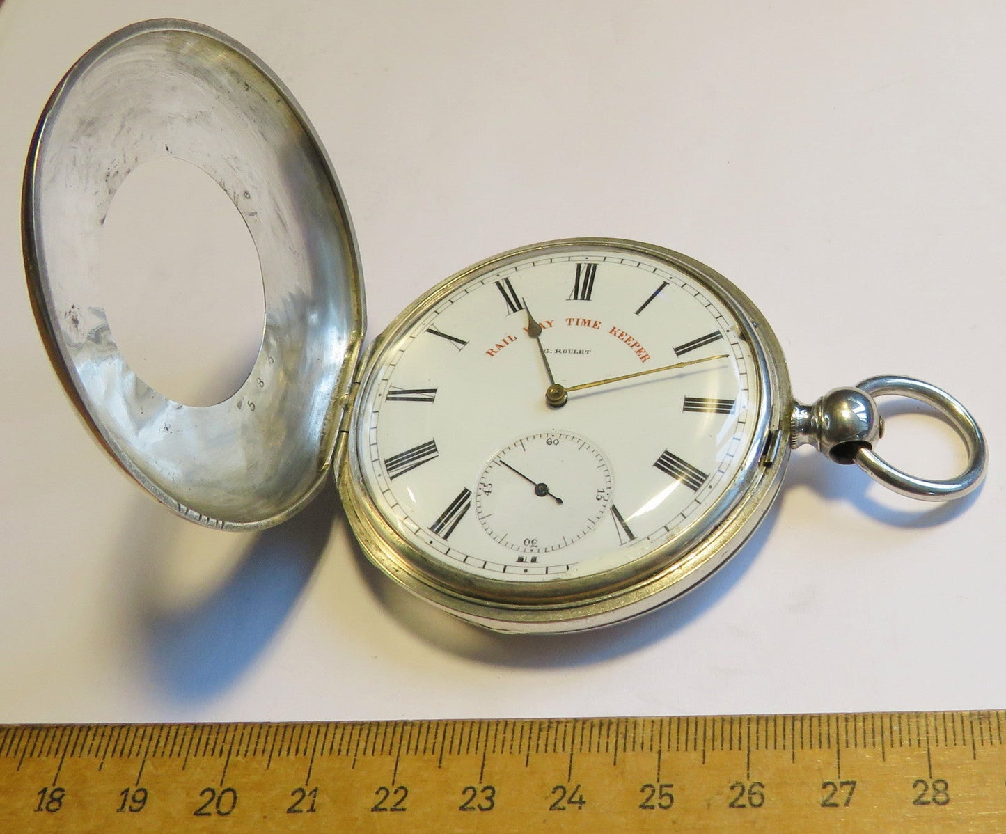 Tobias & Co Roulet Liverpool Railway Time Keeper Half Hunter Eisenbahn Uhr 1820 - Sammler - Uhren