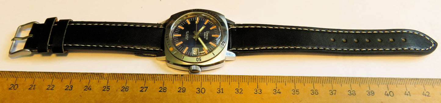 Urech Navy Automatik Diver 200m Baby Panerai ETA 2782 INCABLOC drehbare Lünette - Sammler - Uhren