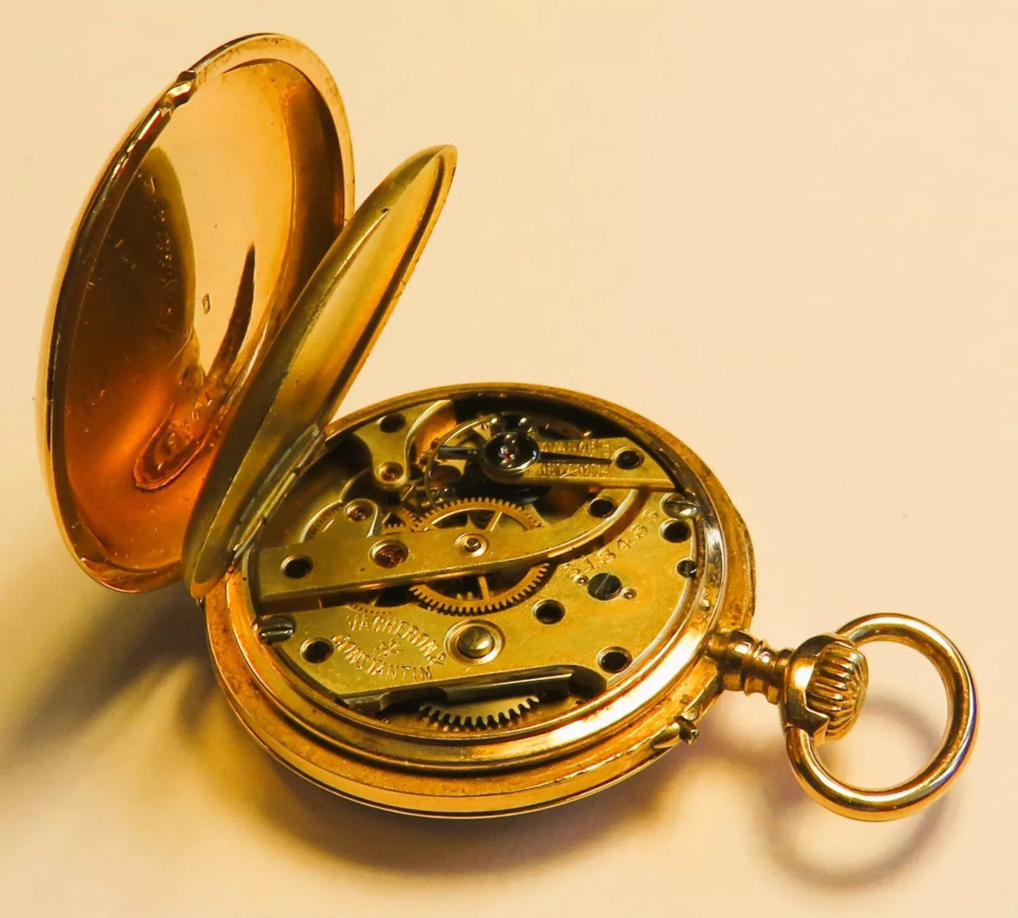 Vacheron Constantin massiv Gold 585 / 333 Taschenuhr in seltenstem Original Etui - Sammler - Uhren