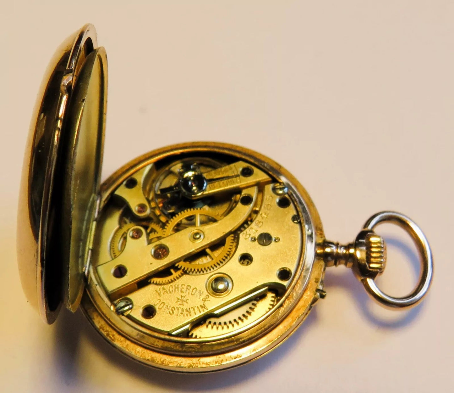 Vacheron Constantin massiv Gold 585 / 333 Taschenuhr in seltenstem Original Etui - Sammler - Uhren
