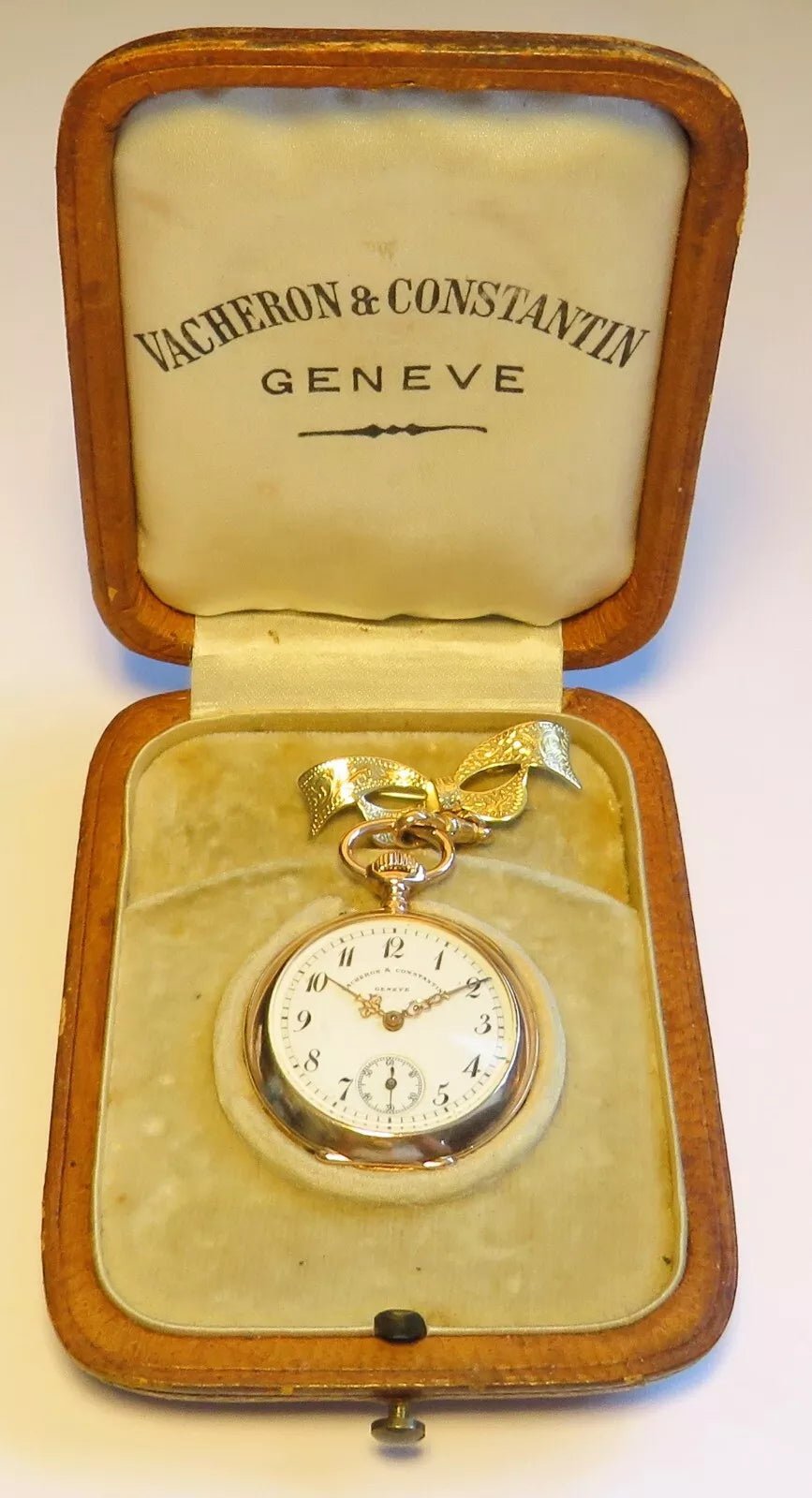 Vacheron Constantin massiv Gold 585 / 333 Taschenuhr in seltenstem Original Etui - Sammler - Uhren