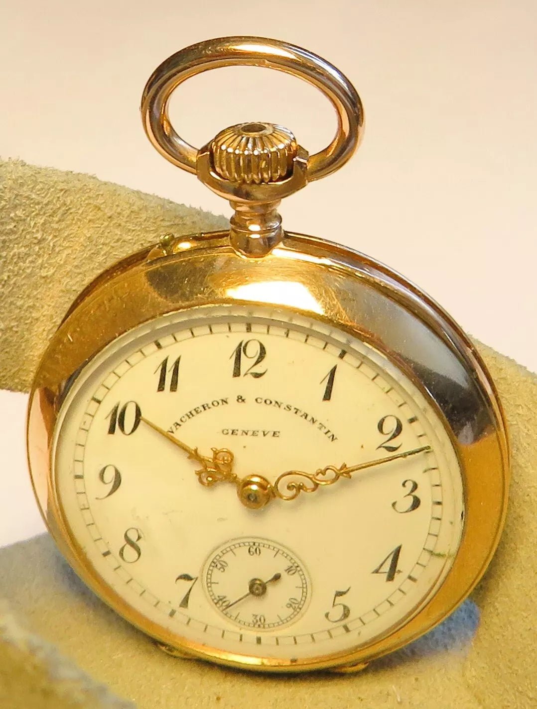 Vacheron Constantin massiv Gold 585 / 333 Taschenuhr in seltenstem Original Etui - Sammler - Uhren