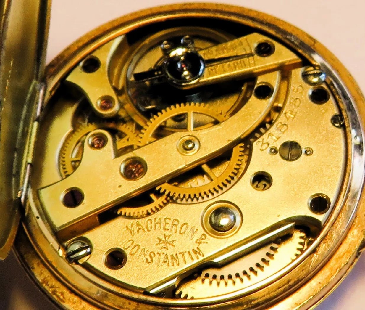 Vacheron Constantin massiv Gold 585 / 333 Taschenuhr in seltenstem Original Etui - Sammler - Uhren