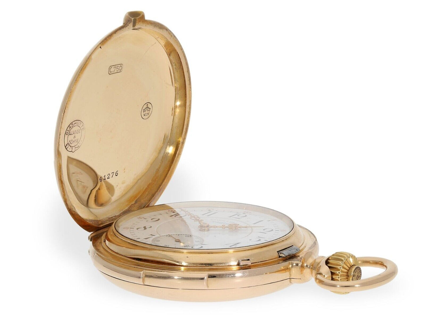 Viertelrepetition A. Lange & Söhne 0,750 18K Gold seltenste Herren Taschenuhr - Sammler - Uhren