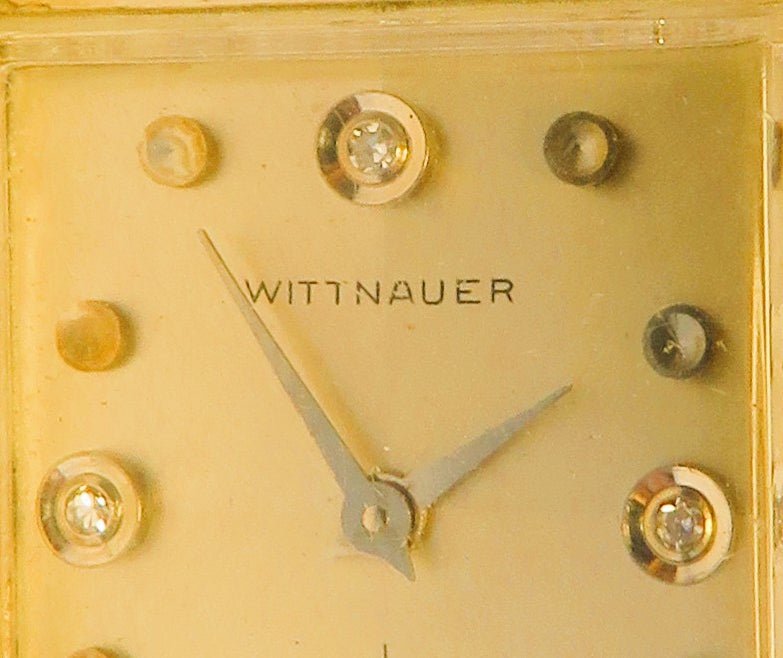 Wittnauer Diamant Brillant Armbanduhr Herren unisex ca. 1960 10K goldfilled - Sammler - Uhren