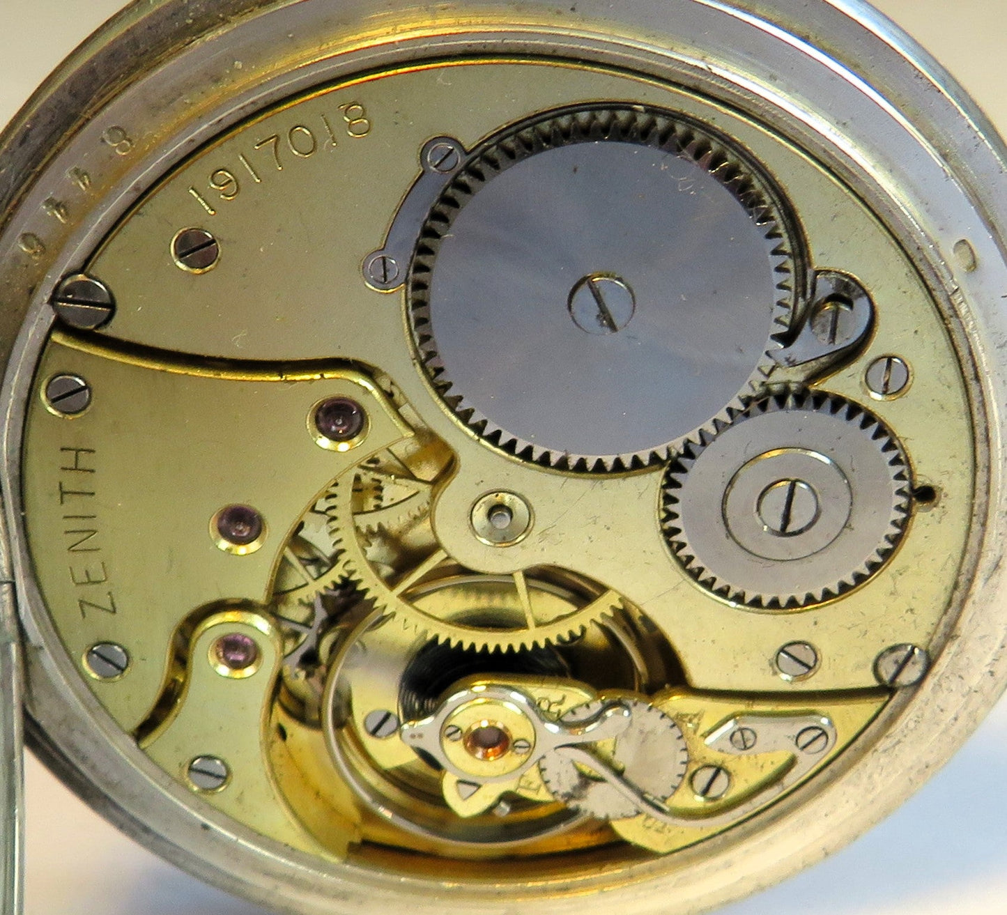 Zenith 0,800 Silber frühe Fliegeruhr Reichsluftwaffe Jasta 1914 WK 1 Richthofen - Sammler - Uhren
