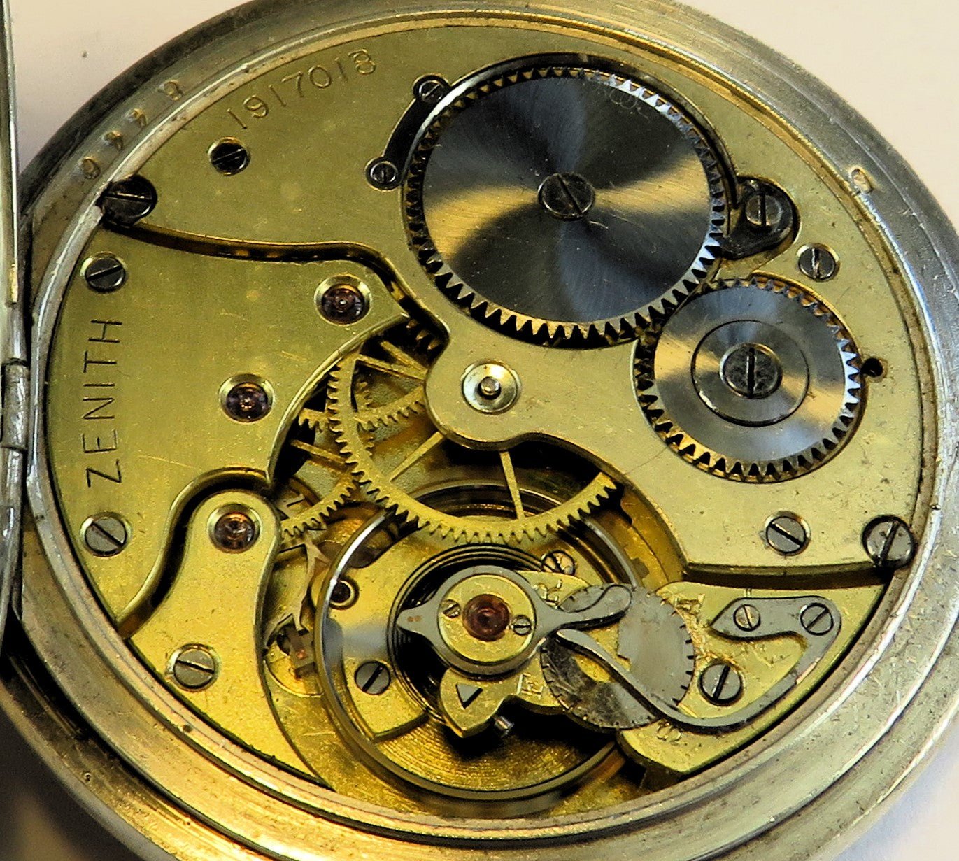 Zenith 0,800 Silber frühe Fliegeruhr Reichsluftwaffe Jasta 1914 WK 1 Richthofen - Sammler - Uhren