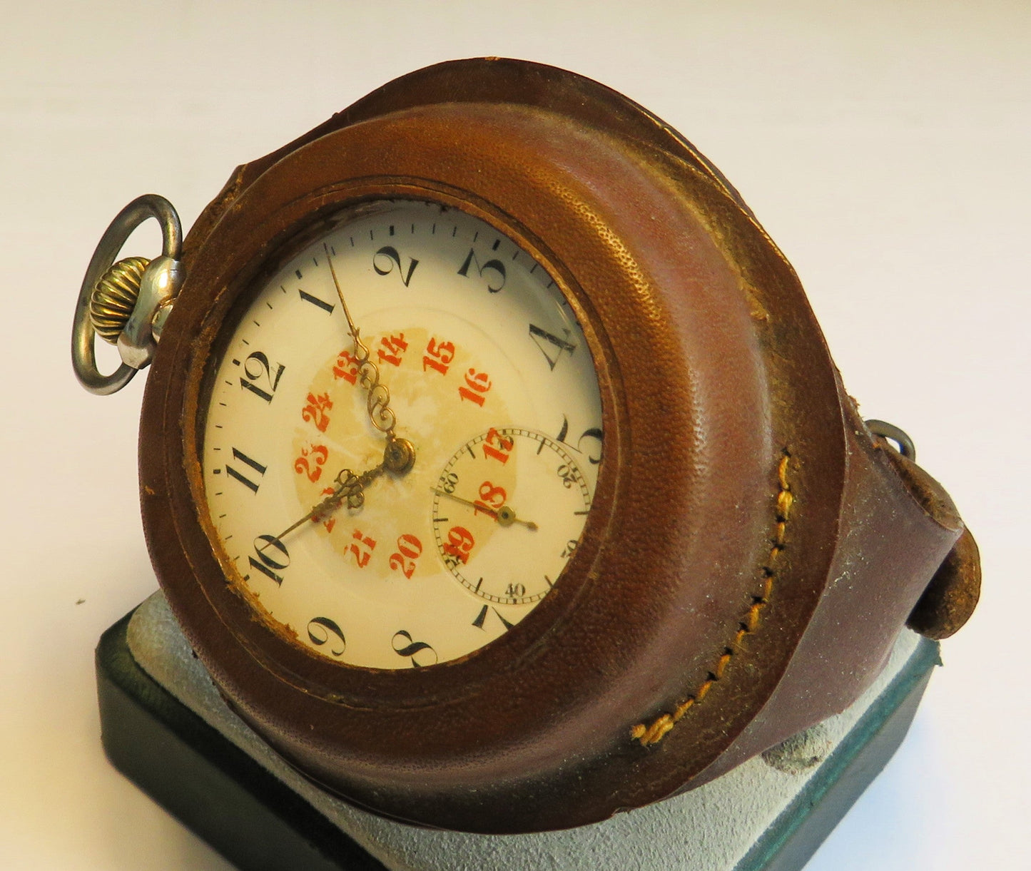Zenith 0,800 Silber frühe Fliegeruhr Reichsluftwaffe Jasta 1914 WK 1 Richthofen - Sammler - Uhren