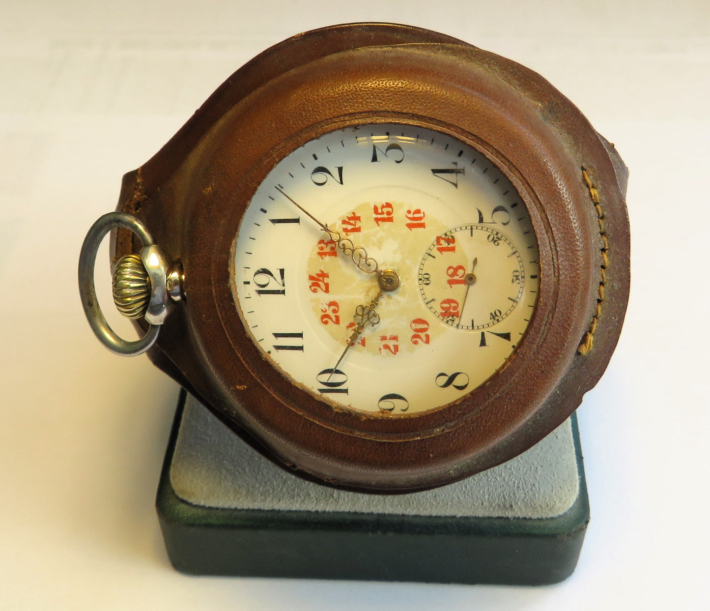 Zenith 0,800 Silber frühe Fliegeruhr Reichsluftwaffe Jasta 1914 WK 1 Richthofen - Sammler - Uhren