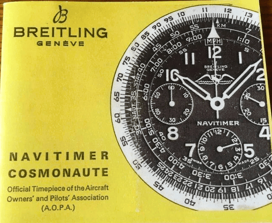 Breitling Navitimer Cosmonaute Bedienungsanleitung - Sammler-Uhren