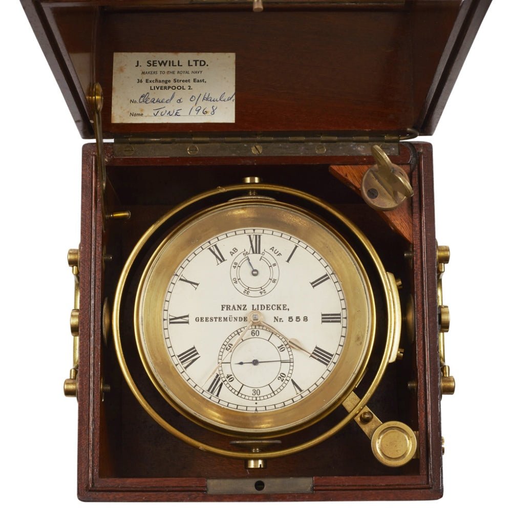 Franz Lidecke Geestmünde Chronometer Altersbestimmung - Sammler-Uhren