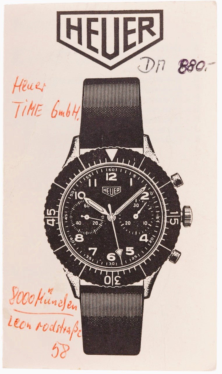 Heuer Bundeswehr Chronongraph Kal. 1550 von 1967 Bedienungsanleitung - Sammler-Uhren