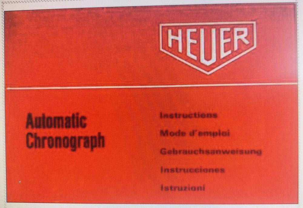 Heuer Chronograph Kal. 7750 Micro Rotor Bedienungsanleitung - Sammler-Uhren