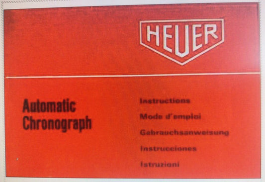 Heuer Chronograph Kal. 7750 Micro Rotor Bedienungsanleitung - Sammler-Uhren