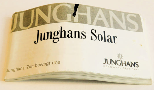 Junghans Solar Bedienungsanleitung Manual