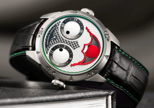 Konstantin Chaykin Joker - die erste Uhr weltweit mit einem Gesicht - die Augen zeigen die Zeit an