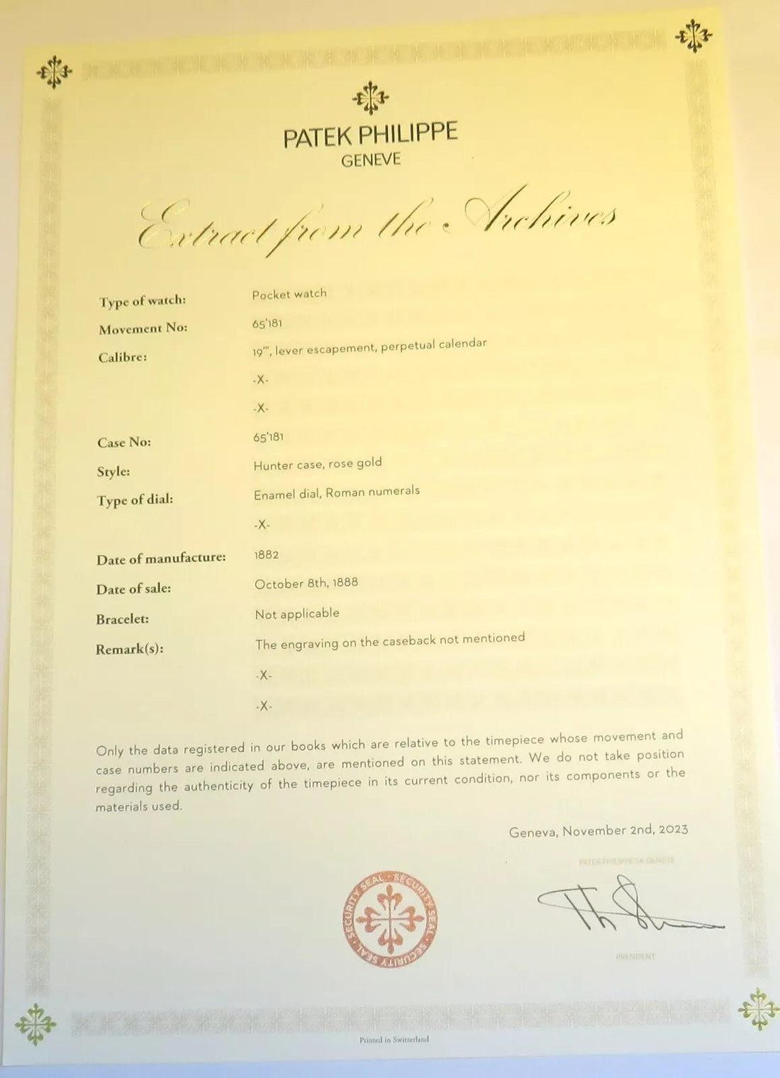 Liste, Adresse und Preise der Manufakturen welche Stammbuchauszuüge anbieten - Sammler-Uhren