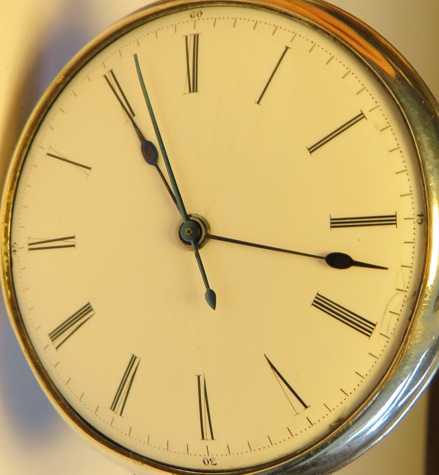 700 Silber Prunkwerk Beobachtungsuhr Deck Observation Chronograph Zentralsek. - Sammler - Uhren