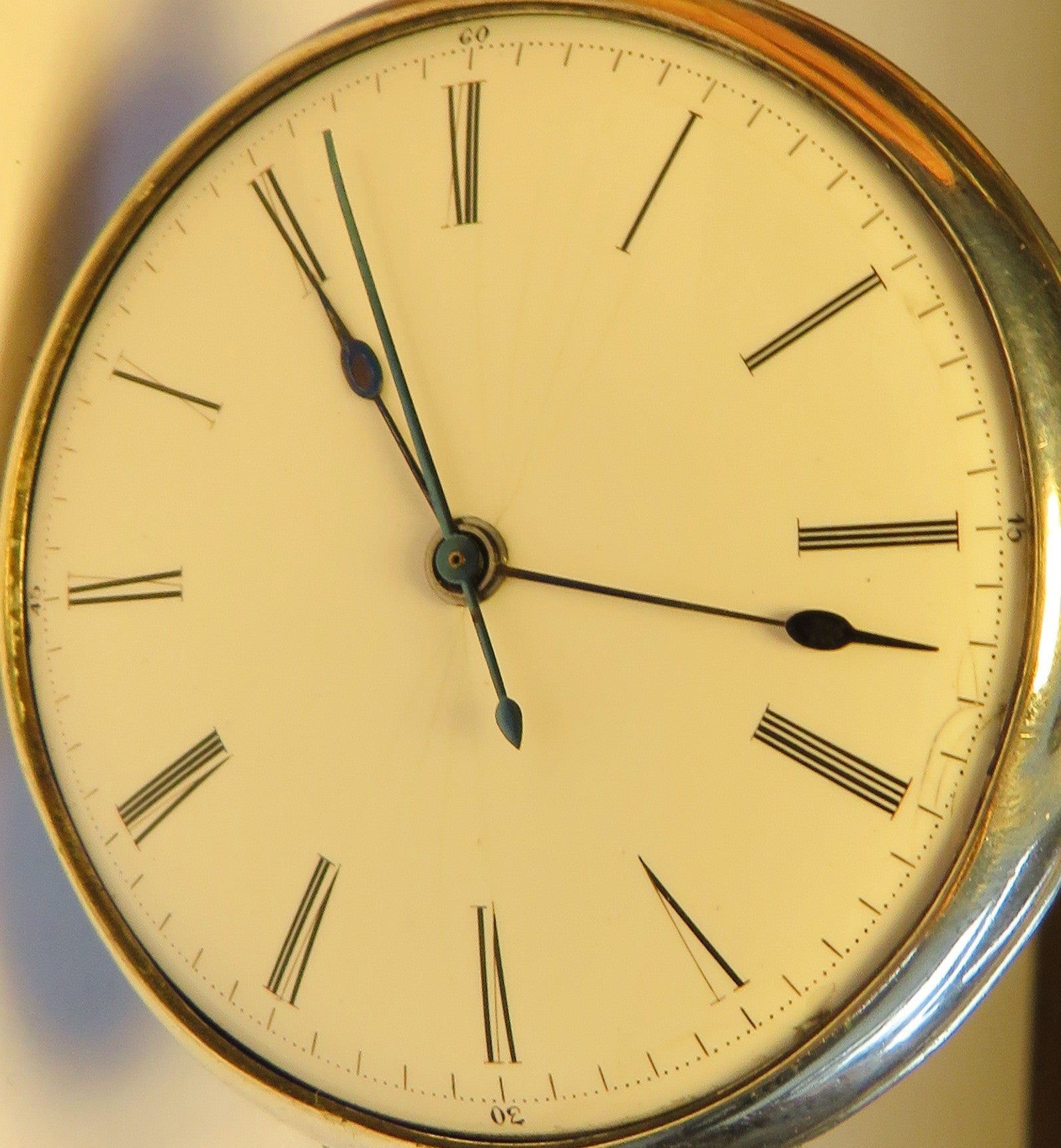 700 Silber Prunkwerk Beobachtungsuhr Deck Observation Chronograph Zentralsek. - Sammler - Uhren