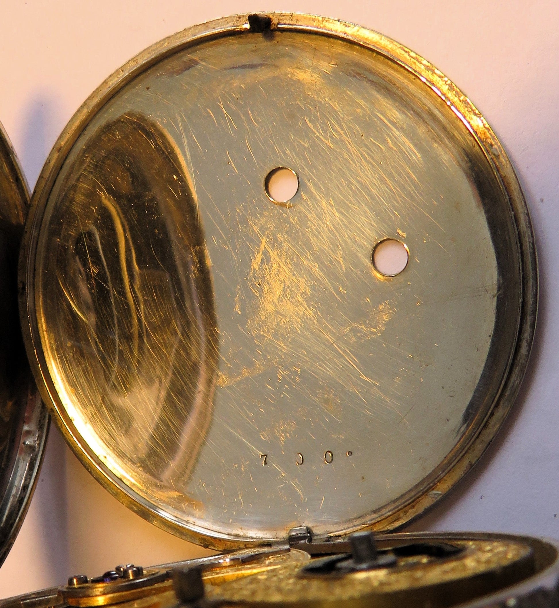 700 Silber Prunkwerk Beobachtungsuhr Deck Observation Chronograph Zentralsek. - Sammler - Uhren