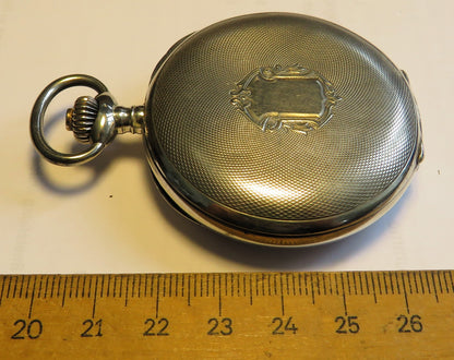 800 Silber Herren TU Schaltrad Chronograph Doctor`s Watch ca. 1940 Tachymetre - Sammler - Uhren