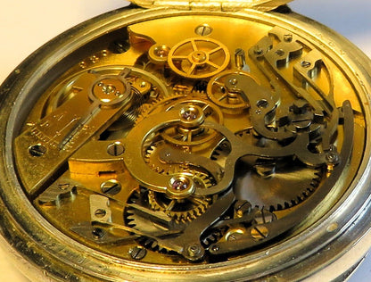 800 Silber Herren TU Schaltrad Chronograph Doctor`s Watch ca. 1940 Tachymetre - Sammler - Uhren