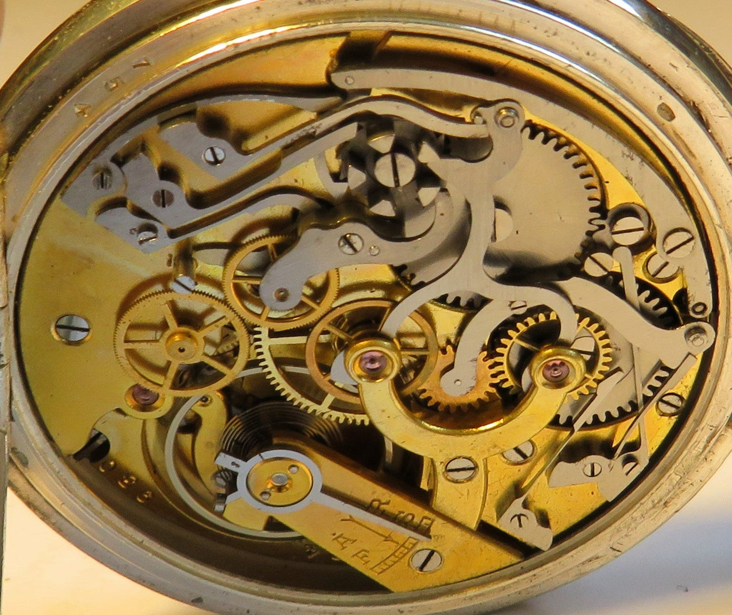 800 Silber Herren TU Schaltrad Chronograph Doctor`s Watch ca. 1940 Tachymetre - Sammler - Uhren